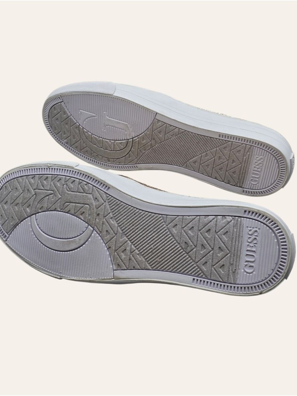 GUESS Gladis Gold Metallic Slip On Sneakers 8.5 Y2K Luxe Streetwear - Picture 7 of 8